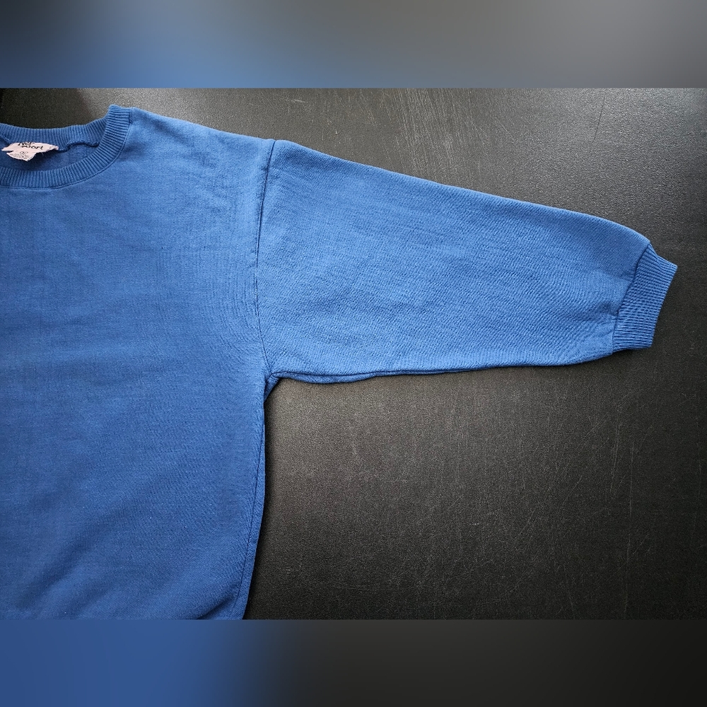 Vintage - Ivey Sport Blue Cotton Blend Sweatshirt - NWOT - Size S - Picture 5 of 8